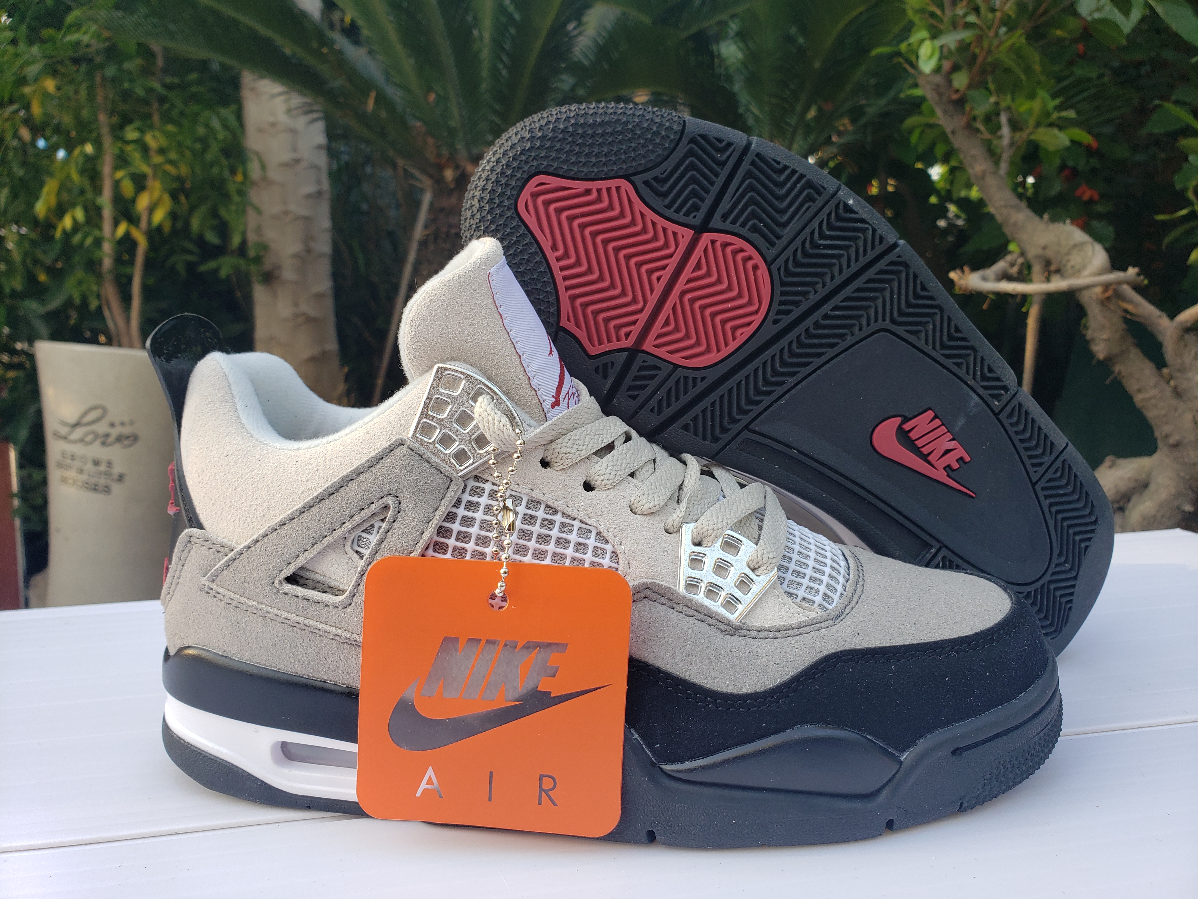 New Jordan 4 Grey Black - Click Image to Close